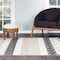 World Rug Gallery Contemporary Boho Indoor/Outdoor Runner Rug 2' x 7' Runner Gray 5559GRAY2X7 - alternate 5